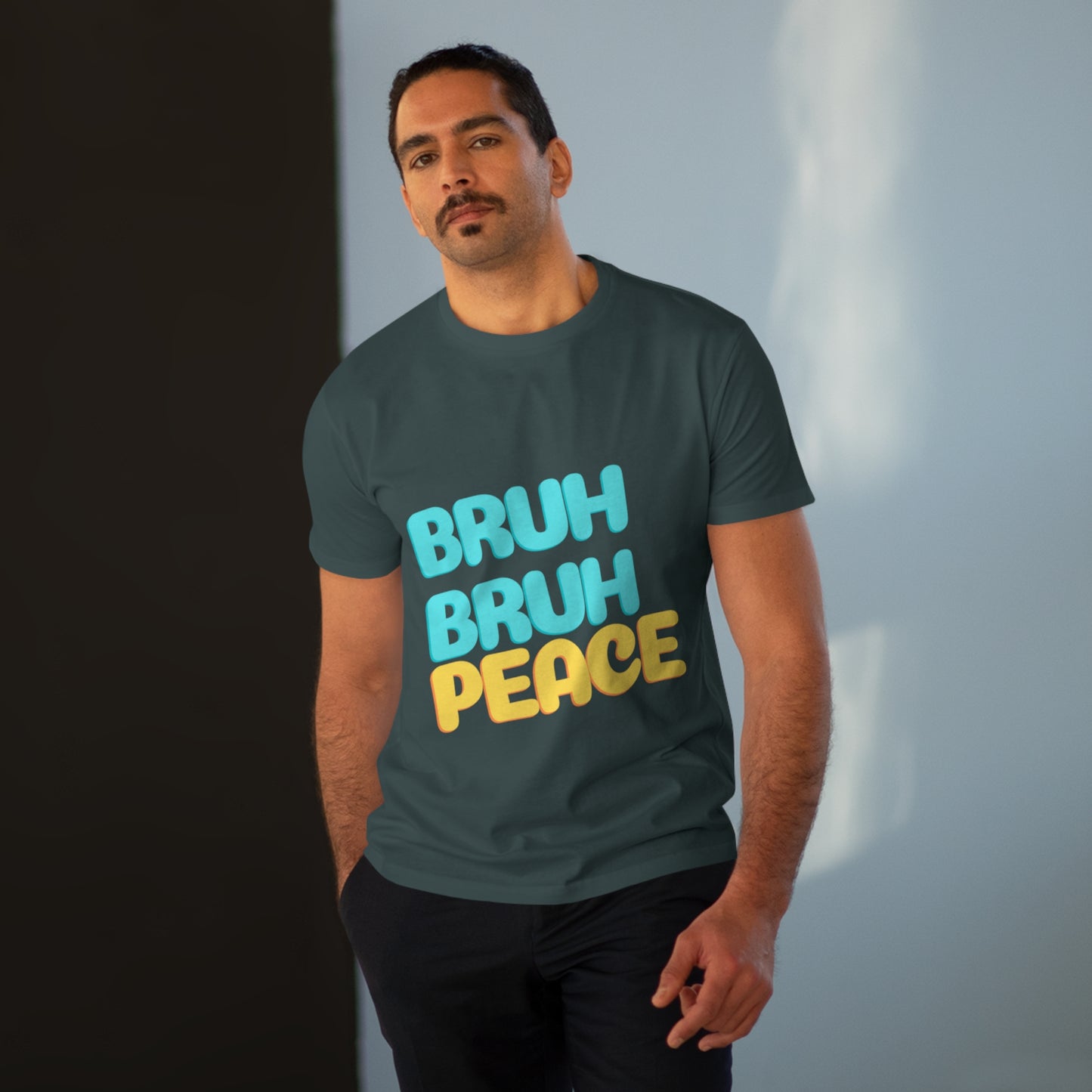 "Bruh Bruh Peace" Men's Modern-fit Tee