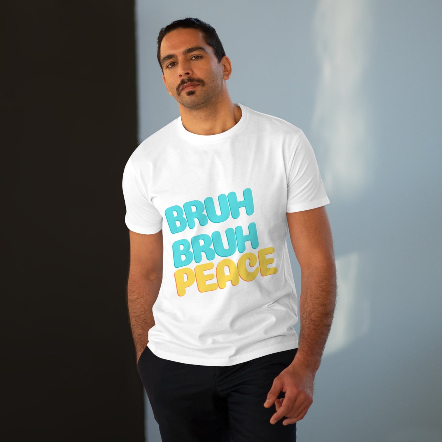 "Bruh Bruh Peace" Men's Modern-fit Tee