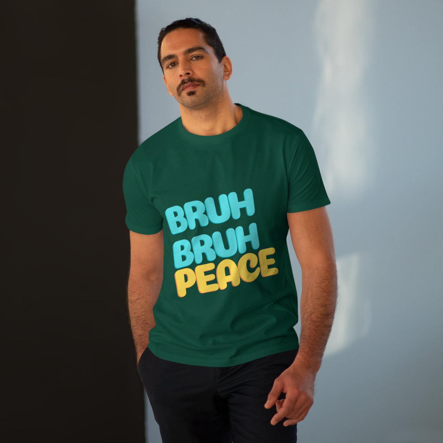 "Bruh Bruh Peace" Men's Modern-fit Tee