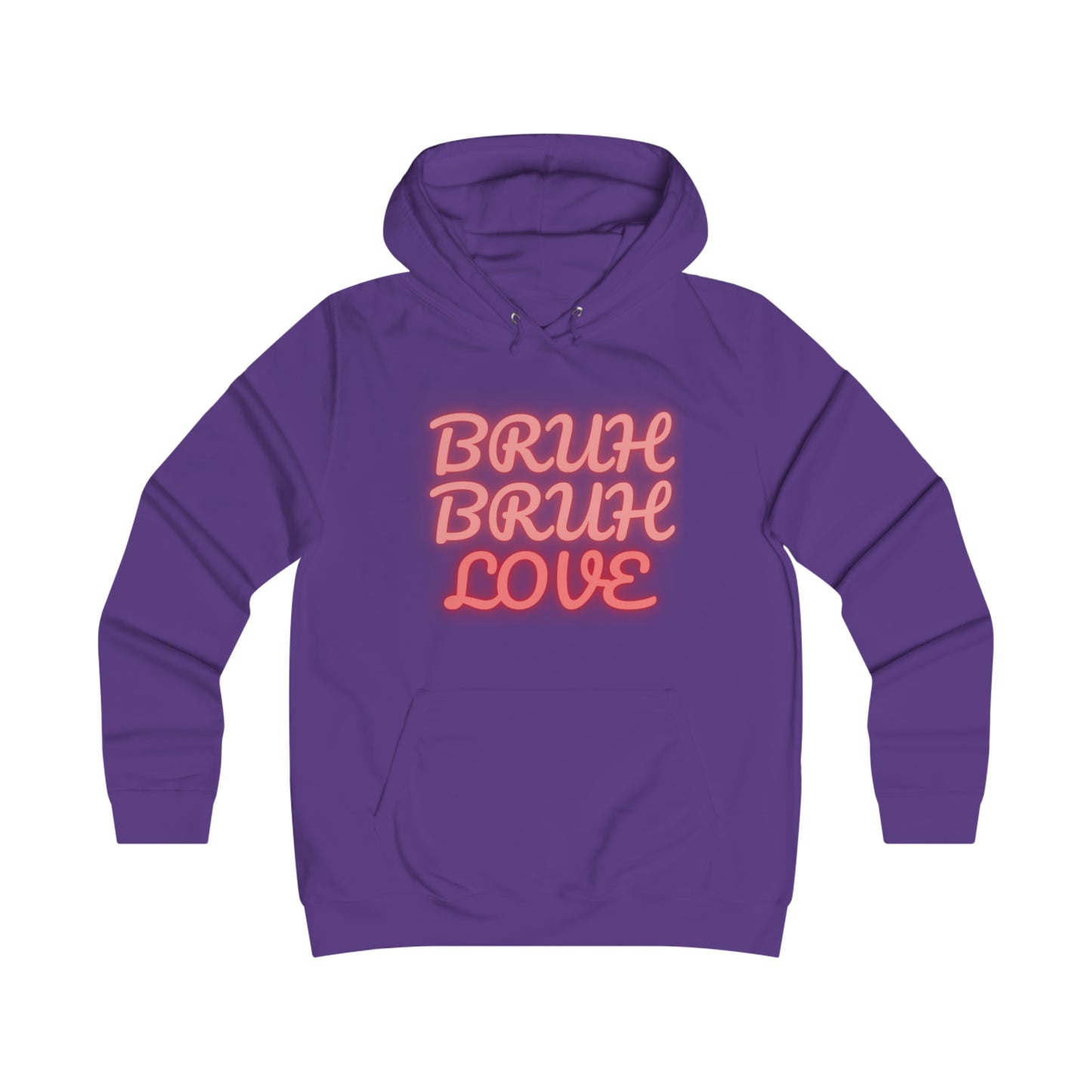 "Bruh Bruh Love" Girlie College Hoodie