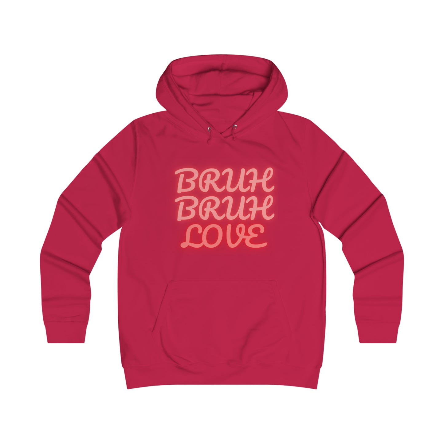 "Bruh Bruh Love" Girlie College Hoodie