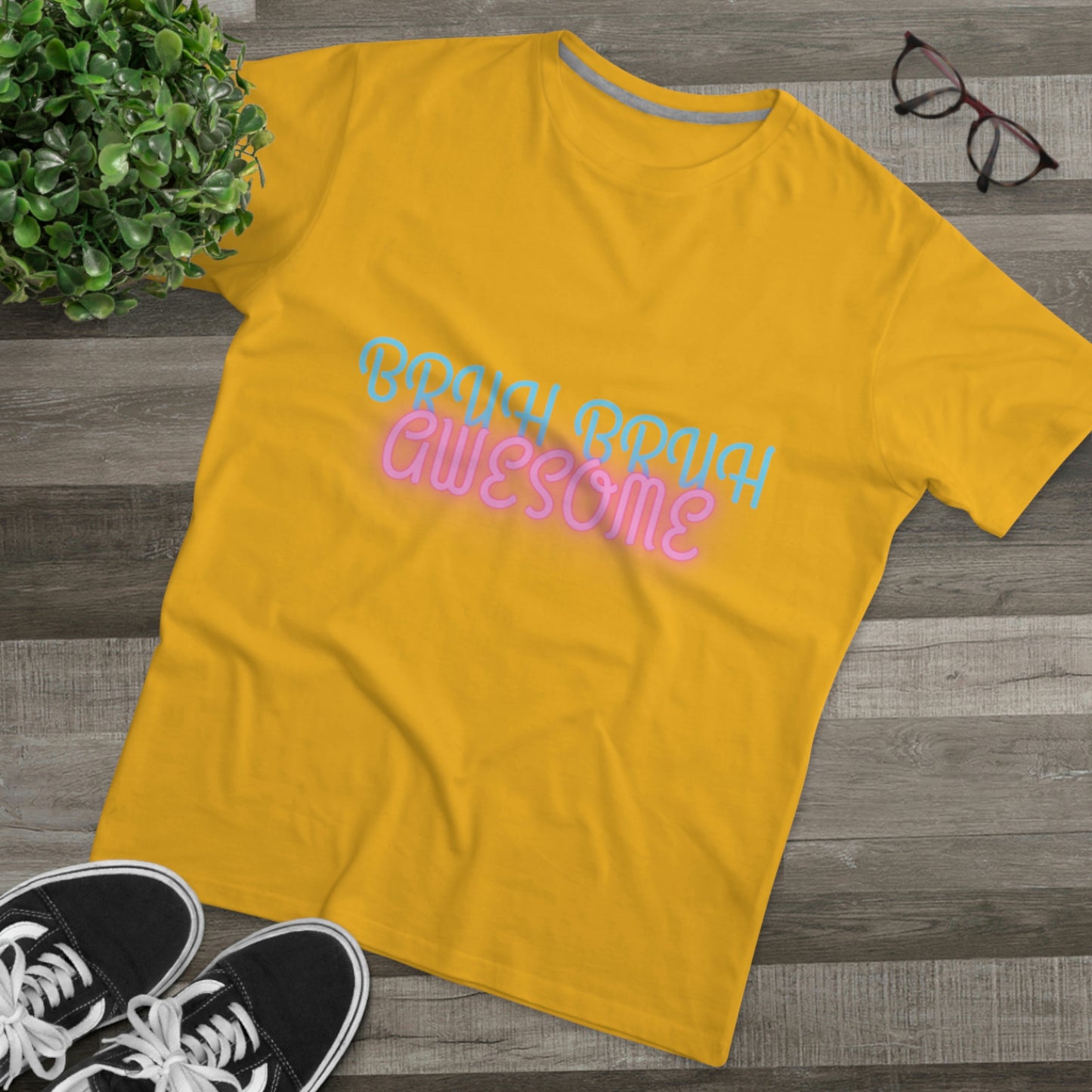 "Bruh Bruh Awesome" Men's Modern-fit Tee